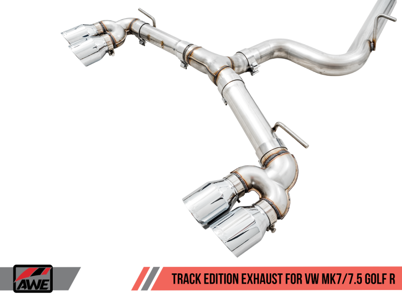 AWE Tuning Mk7 Golf R Track Edition Exhaust w/Chrome Silver Tips 102mm-thumbmail-5