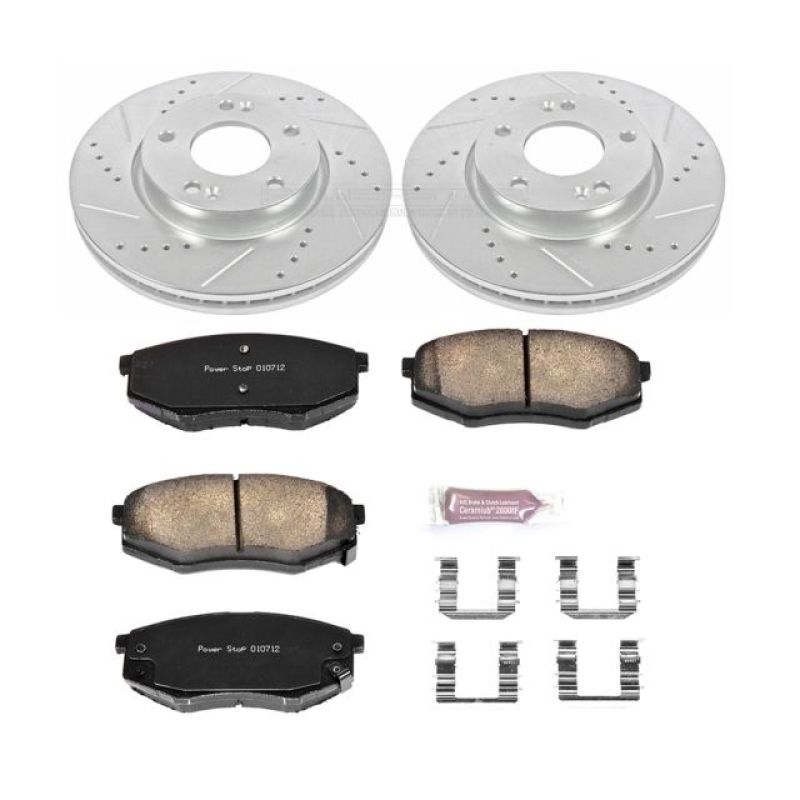 Power Stop 10-12 Hyundai Tucson Front Z23 Evolution Sport Brake Kit-thumbmail-1