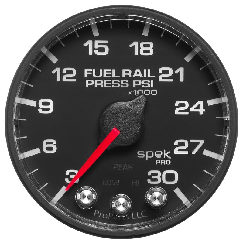 Autometer Spek-Pro Gauge Rail Press 2 1/16in 30Kpsi Stepper Motor W/Peak & Warn Blk/Blk-thumbmail-3