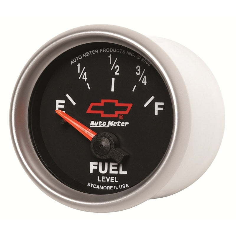 Autometer GM Bowtie Black 2-1/16 Fuel Level, 0-90 , Air-Core 8-18V-thumbmail-4