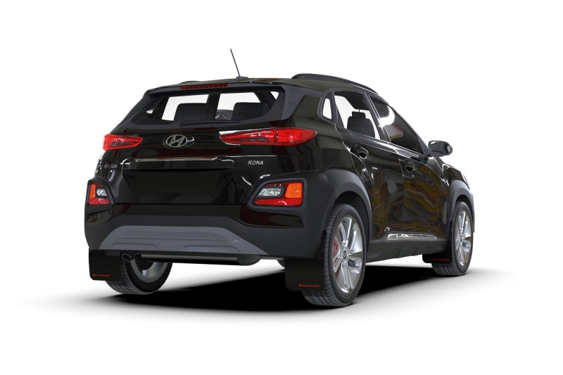 Rally Armor 18-22 Hyundai Kona Red UR Mud Flap Black Logo-thumbmail-3