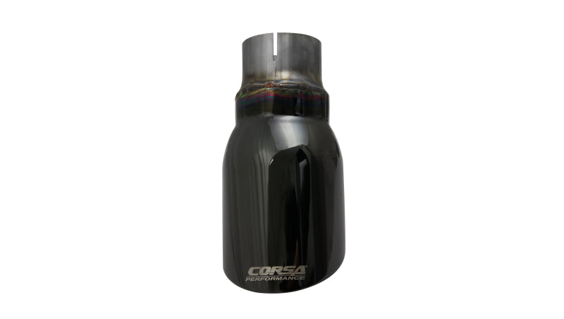 Corsa Single Universal 2.5in Inlet / 4in Outlet Black PVD Pro-Series Tip Kit-thumbmail-6