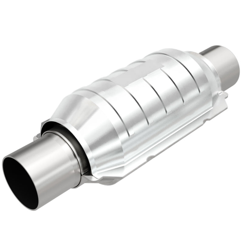MagnaFlow Conv Univ 2.25in Inlet/Outlet Center/Center Round 9in Body L x 5.125in W x 13in Overall L-thumbmail-2