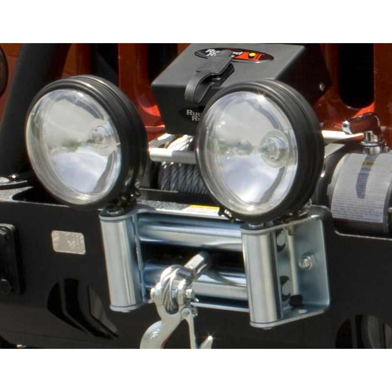 Rugged Ridge Roller Fairlead w/ Off-road Light Mounts-thumbmail-2