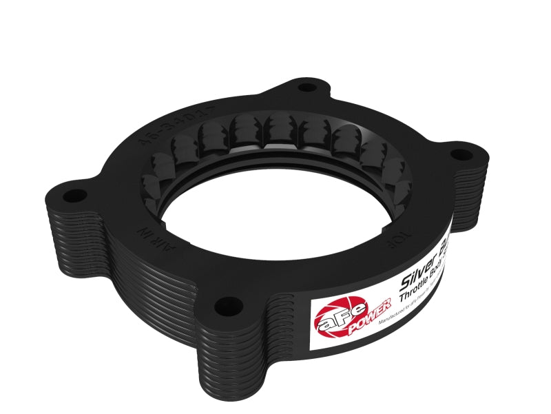 aFe 2020 Vette C8 Silver Bullet Aluminum Throttle Body Spacer / Works With Factory Intake Only - Blk-thumbmail-13