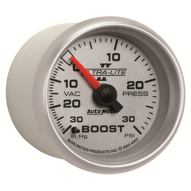 Autometer Ultra-Lite II 52mm 30 PSI Mechanical Boost Gauge-thumbmail-2