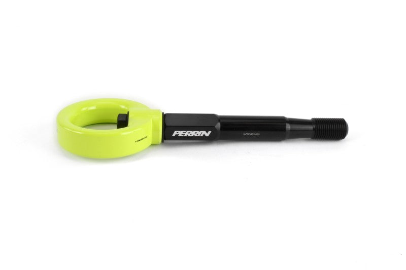 Perrin 15-17 Subaru WRX/STI Tow Hook Kit (Front) - Neon Yellow-thumbmail-3