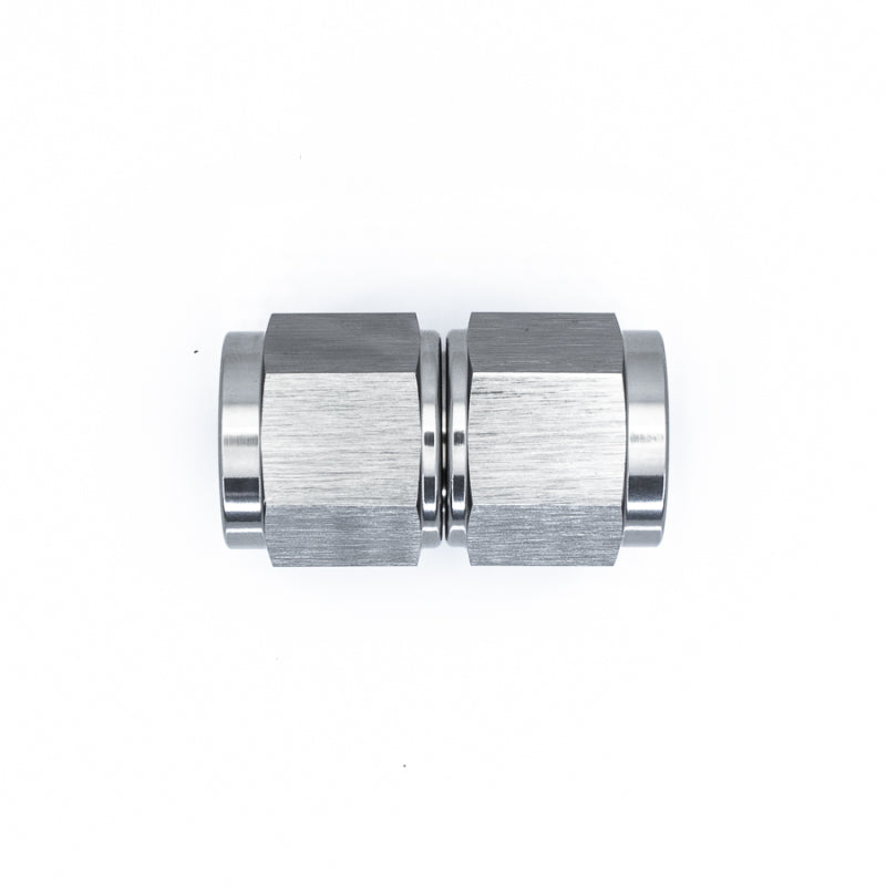 DeatschWerks 8AN Female Flare To 8AN Flare Female Swivel - Anodized Titanium-thumbmail-1