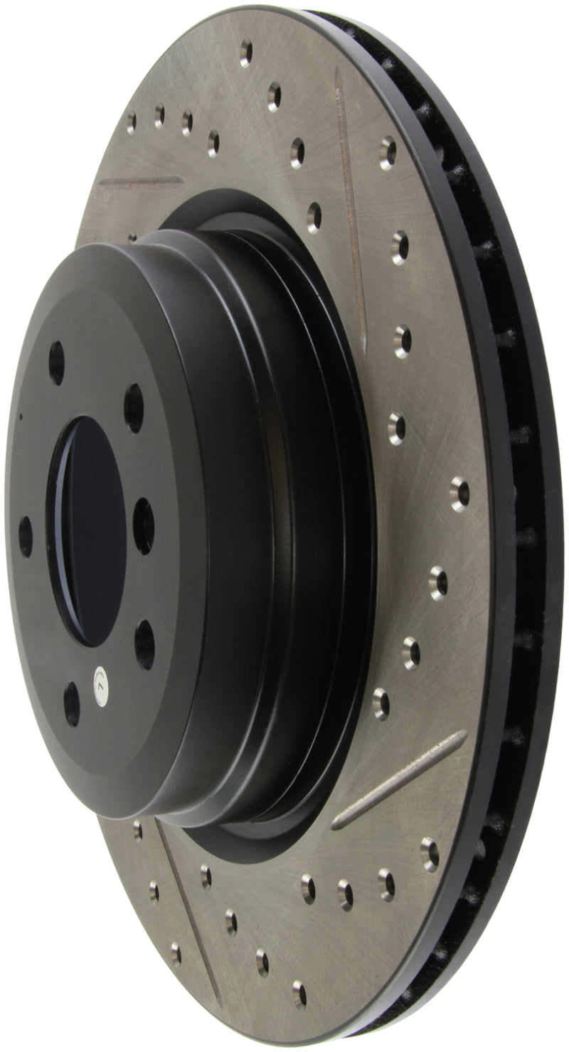 StopTech 06 BMW 330 / 07-09 BMW 335 Slotted & Drilled Left Rear Rotor-thumbmail-10