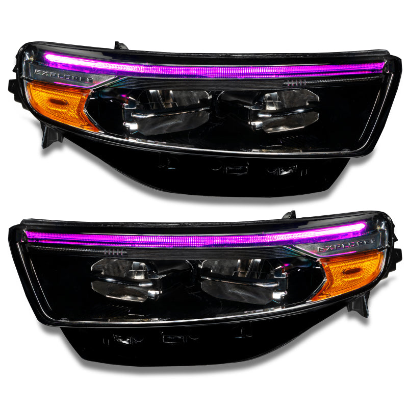 Oracle 20-22 Ford Explorer Dynamic RGB Headlight DRL Upgrade Kit - ColorSHIFT - Dynamic-thumbmail-7