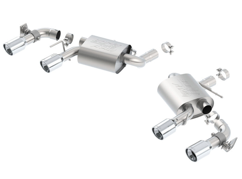 Borla 16 Chevy Camaro SS 6.2L w/ Dual NPP Atak Quad RD RL Tips Dual Exit Rear Section Exhaust-thumbmail-2