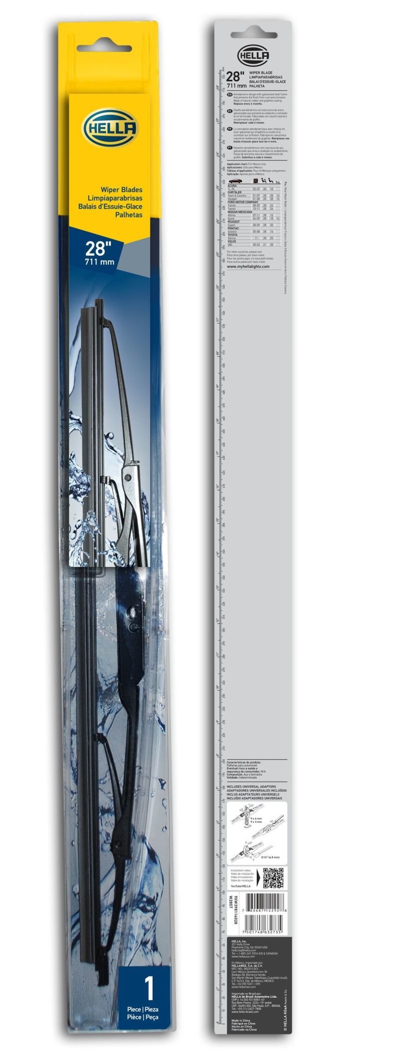 Hella Standard Wiper Blade 28in - Single-thumbmail-6