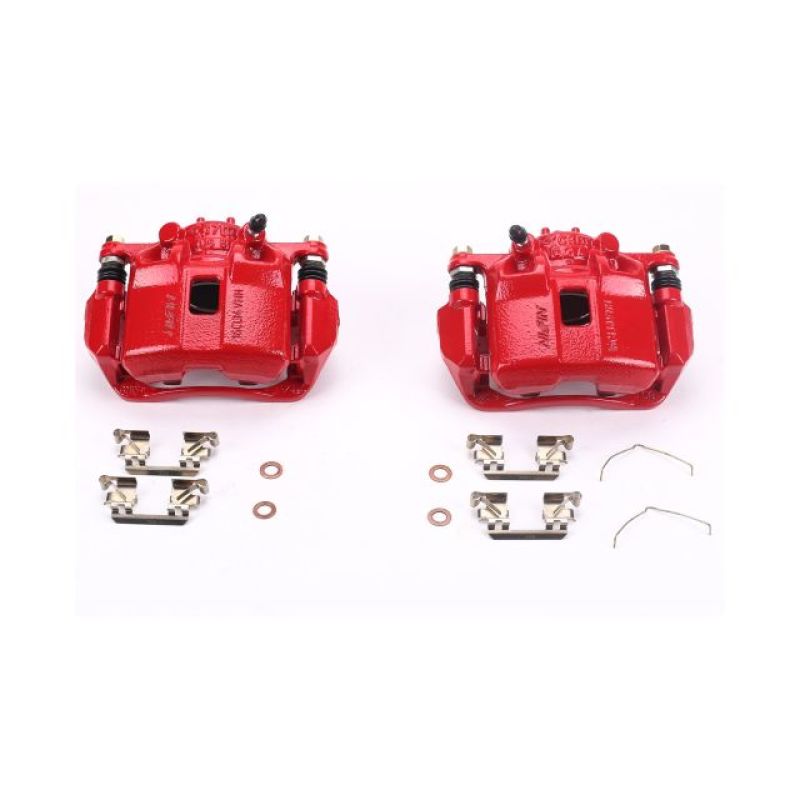Power Stop 13-15 Acura ILX Front Red Calipers w/Brackets - Pair-thumbmail-2