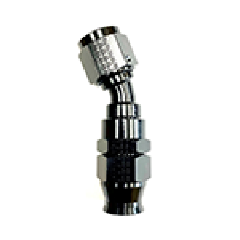 Fragola -6AN Real Street x 30 Degree 3/8 EFI Quick Disconnect Hose End Black-thumbmail-1