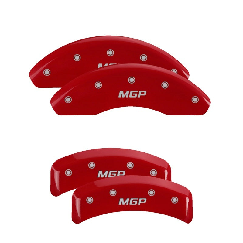 MGP 4 Caliper Covers Engraved Front & Rear MGP Red finish silver ch-thumbmail-3