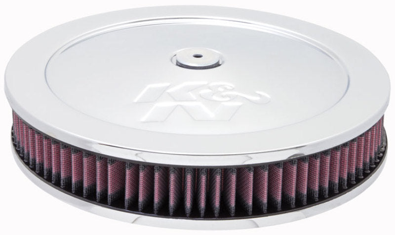 K&N 5 1/8in Flange 11in OD 3 1/4in Height w/ Vent Custom Air Cleaner Assembly-thumbmail-2