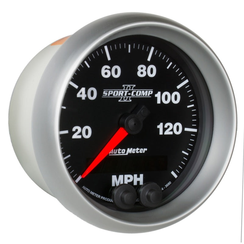 Autometer Sport-Comp II 3-3/8in 0-140MPH In-Dash Electronic GPS Programmable Speedometer-thumbmail-5