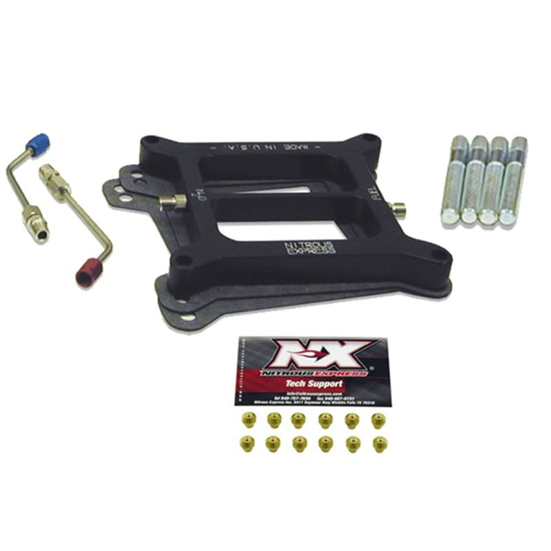 Nitrous Express 4150 Conventional Stage 6 Nitrous Plate Conversion (50-100-150-200-250-300)-thumbmail-2