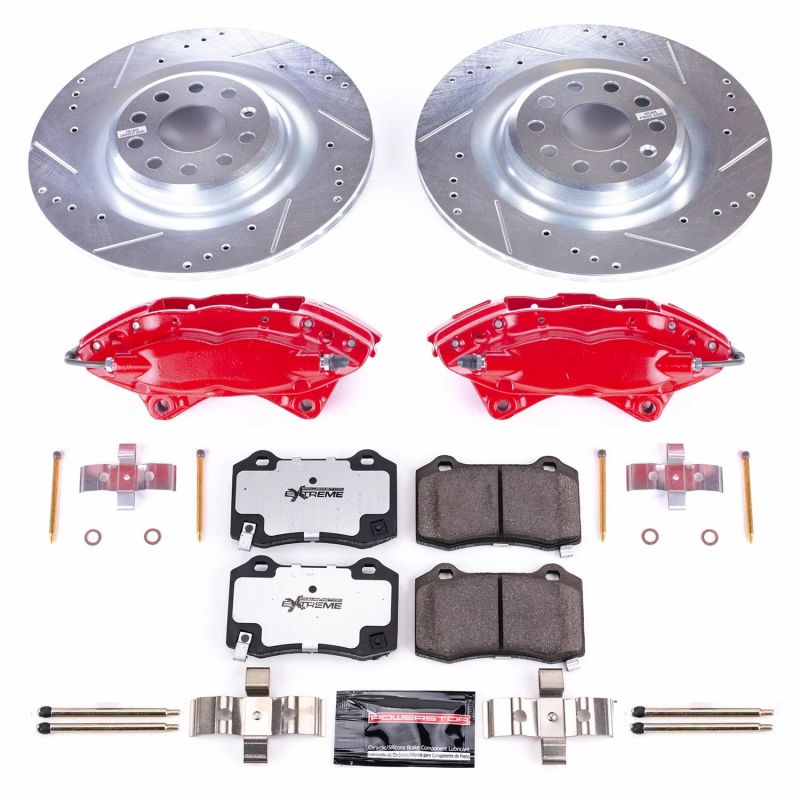 Power Stop 12-16 Tesla S Rear Z26 Street Warrior Brake Kit w/Calipers-thumbmail-1
