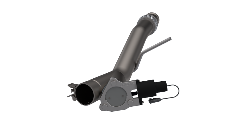 QTP 14-18 Chevrolet Silverado 1500 4.8L/5.3L EC/CC Standard Bed 3in 304SS Aggressor Cutout Mid Pipe-thumbmail-4
