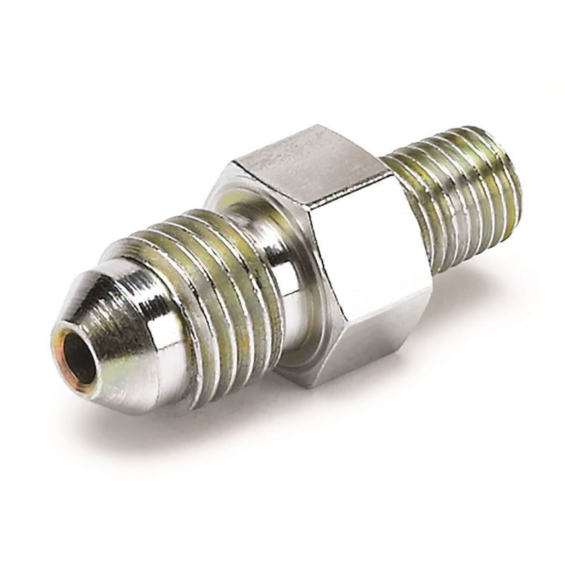 Autometer Fitting Adapter -4AN Male to 1/16in NPT Male for Ford Fuel Rail-thumbmail-1