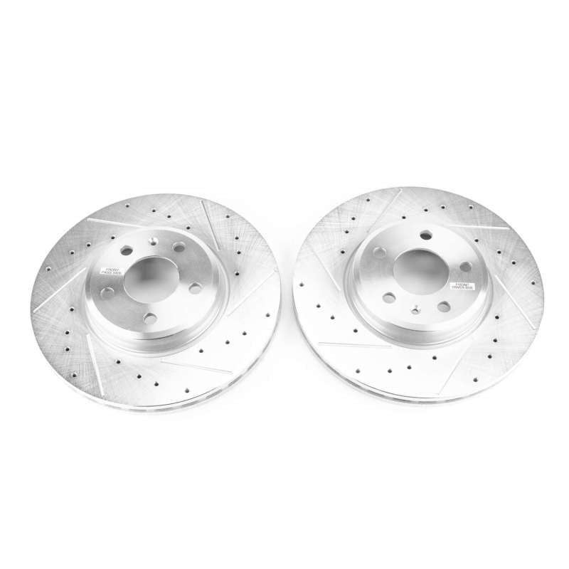 Power Stop 17-19 Audi A4 Front Evolution Drilled & Slotted Rotors - Pair-thumbmail-2