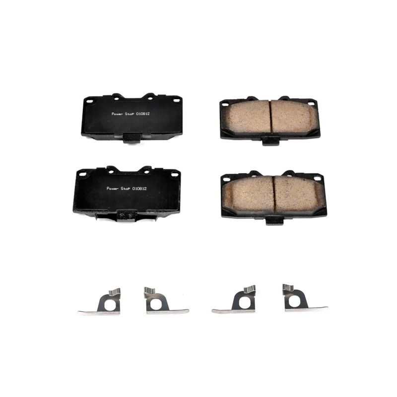 Power Stop 06-07 Subaru Impreza Front Z17 Evolution Ceramic Brake Pads w/Hardware-thumbmail-1