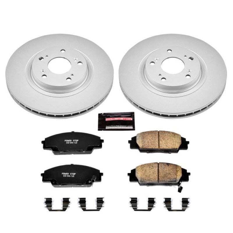 Power Stop 02-06 Acura RSX Front Z17 Evolution Geomet Coated Brake Kit-thumbmail-1