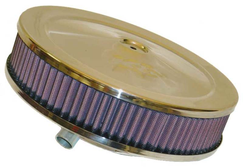 K&N Custom Oval Race Filter 5-1/8in FLG / 9in OD x 3-3/8in HW/VENT-thumbmail-2