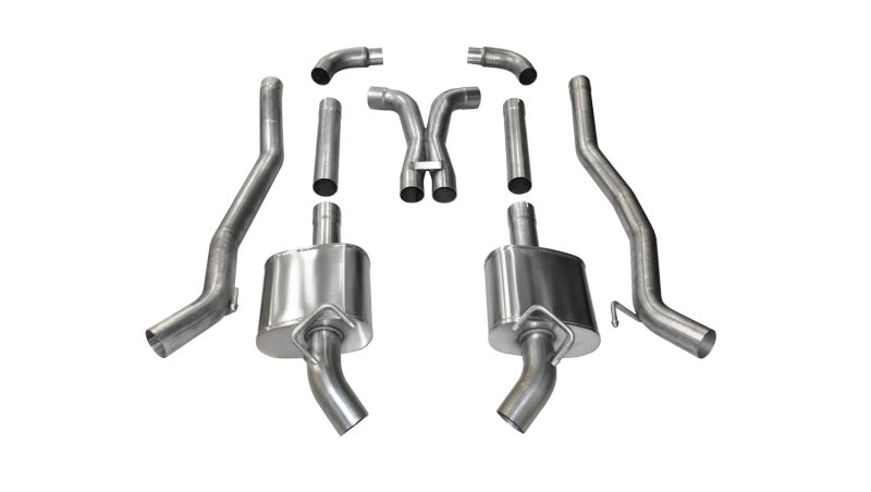 Corsa 10-15 Chevrolet Camaro SS 6.2L V8 Manual Xtreme 3in Cat-Back (No Tips Uses Factory Bezels)-thumbmail-2