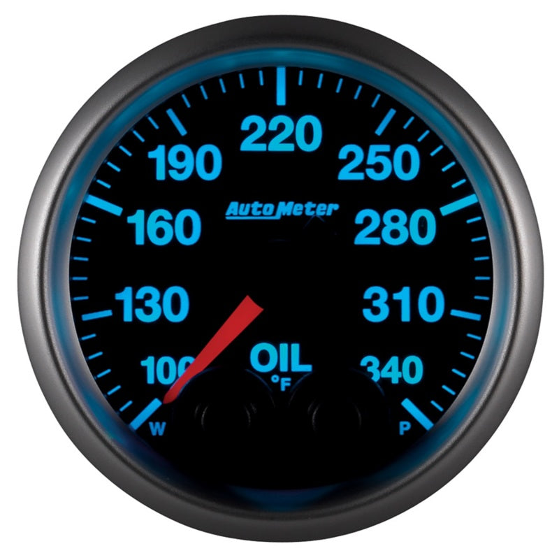 Autometer Elite 52mm 100-340 Deg F Oil Temp Peak & Warn w/ Electronic Control Gauge-thumbmail-7