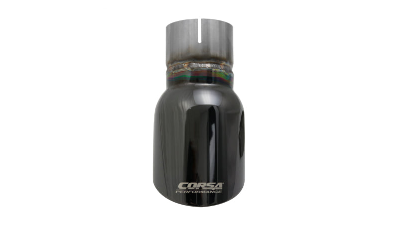 Corsa Single Universal 2.5in Inlet / 3.5in Outlet Black PVD Pro-Series Tip Kit-thumbmail-6