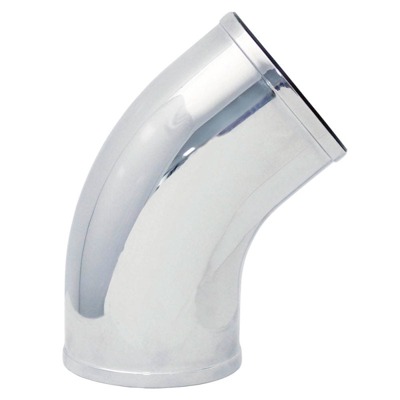 Spectre Universal Intake Elbow Tube (ABS) 3in. OD / 45 Degree - Chrome-thumbmail-2