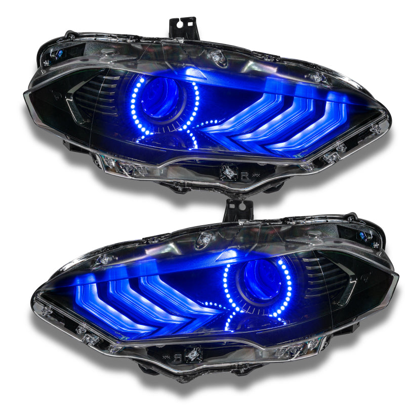 Oracle 18-21 Ford Mustang Dynamic DRL Upgrade w/ Halo Kit & Sequential Turn Signal - ColorSHIFT-thumbmail-24