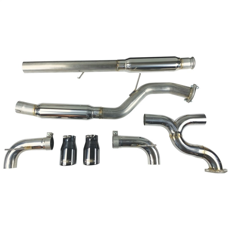Injen 16-18 Ford Focus RS 3in Cat-Back Stainless Steel Exhaust w/ 4in Black Chrome Tips-thumbmail-12