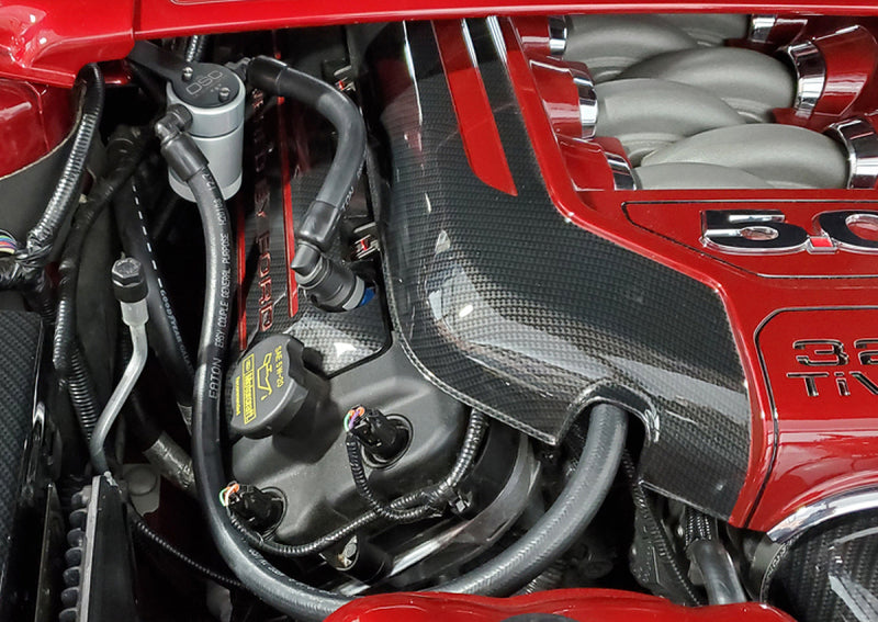 J&L Oil Separator 3.0 Passenger Side 2011-14 Mustang GT/12-13 Boss 302 Remote Mount - Clear Anodized-thumbmail-2