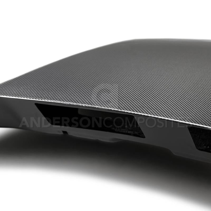 Anderson Composites 2018 Ford Mustang Double Sided Type-CJ 4in Carbon Fiber Cowl Hood-thumbmail-9