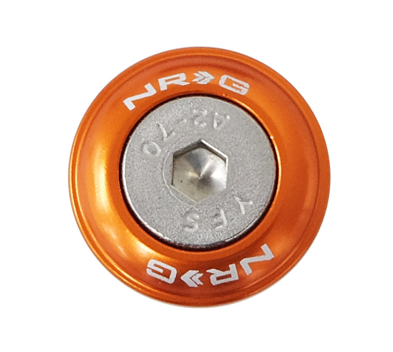 NRG Fender Washer Kit w/Rivets For Plastic (Orange) - Set of 10-thumbmail-4