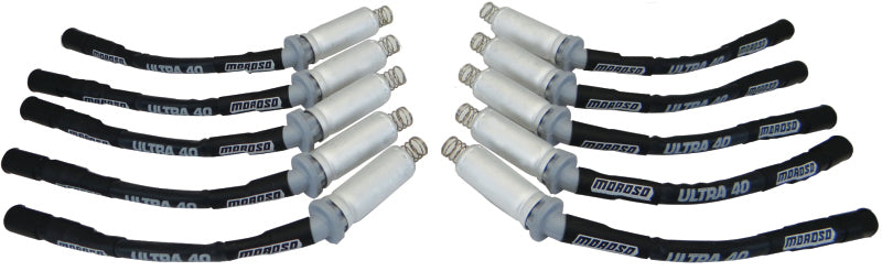 Moroso 08-17 Dodge Viper Ignition Wire Set - Ultra 40 - Sleeved - Black-thumbmail-1