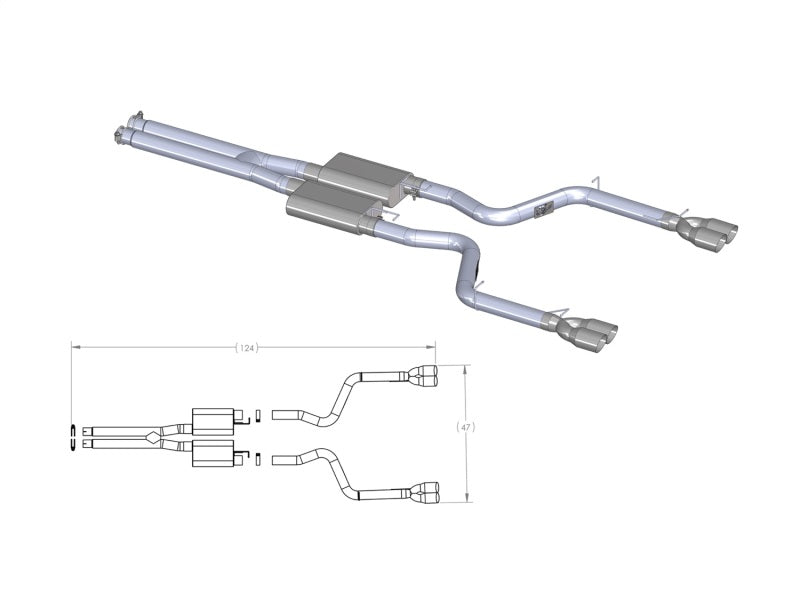 aFe MACHForce XP Exhausts Cat-Back SS-409 EXH CB Dodge Challenger 09 V8-5.7L-thumbmail-9