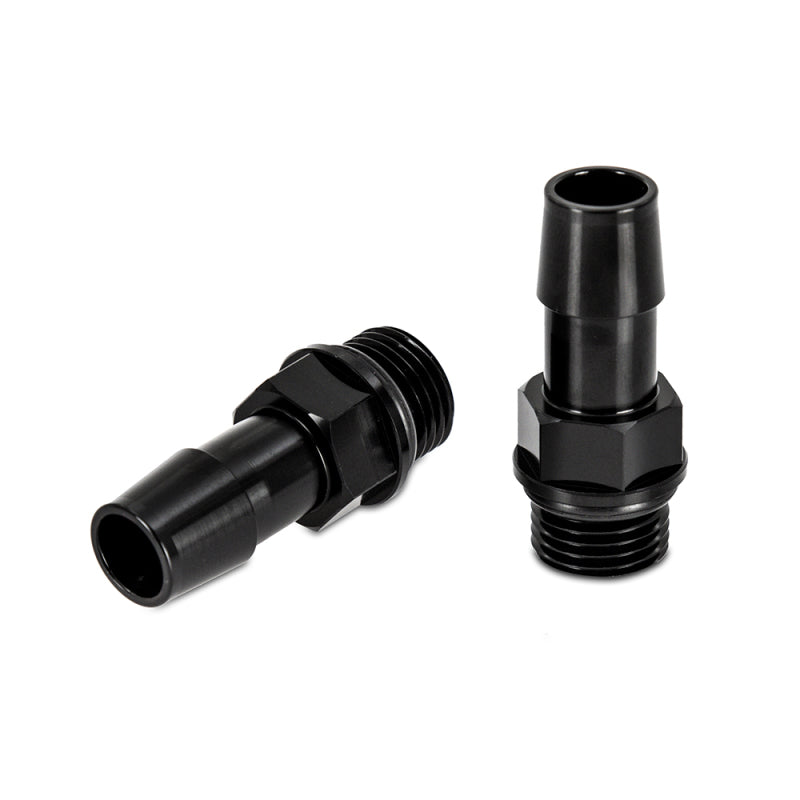 Mishimoto 16X1.5 TO 1/2in. Hose Barb Aluminum Fittings (Pack of 2)-thumbmail-2