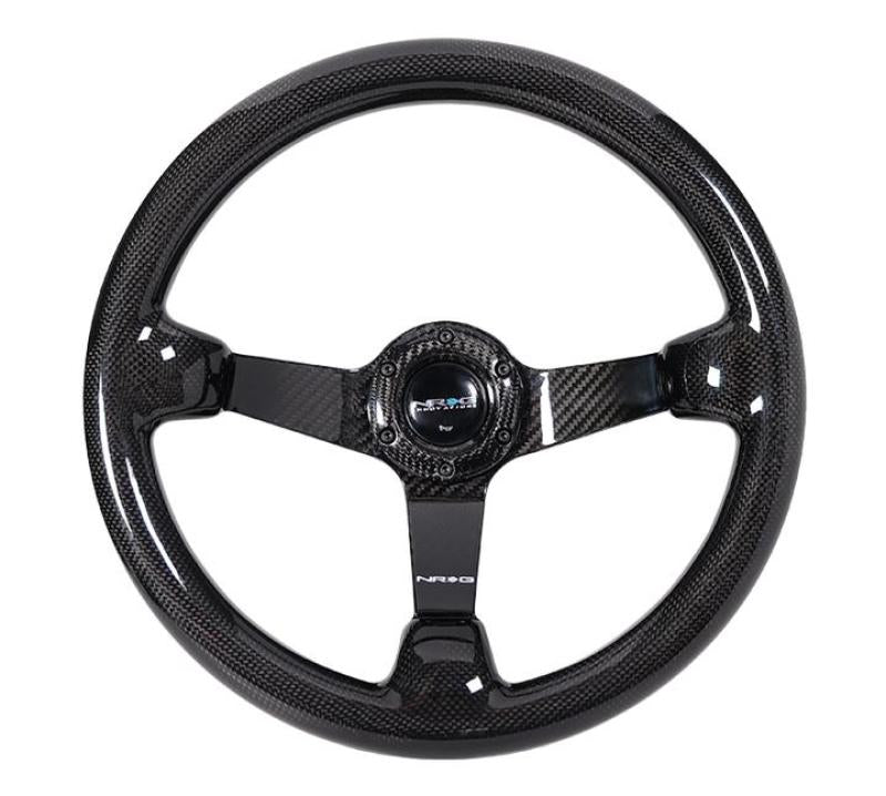 NRG Forged Carbon Fiber Steering Wheel (350mm / 3in. Deep)-thumbmail-2