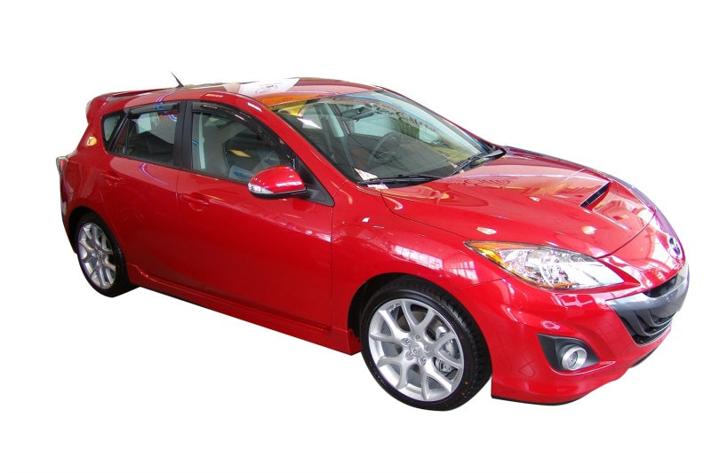 AVS 10-13 Mazda 3 (5 Door Sport) Ventvisor Outside Mount Window Deflectors 4pc - Smoke-thumbmail-9