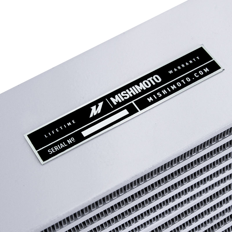 Mishimoto Heavy-Duty Oil Cooler - 17in. Same-Side Outlets - Silver-thumbmail-4