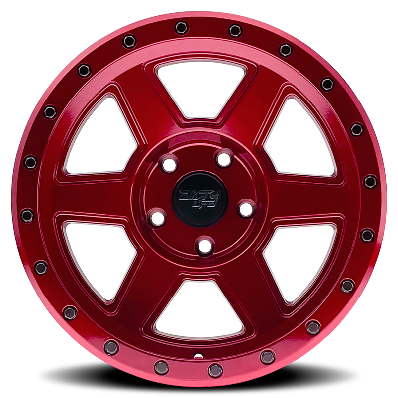 Dirty Life 9315 Compound 17x9 / 6x139.7 BP / -12mm Offset / 106mm Hub Crimson Candy Red Wheel-thumbmail-2