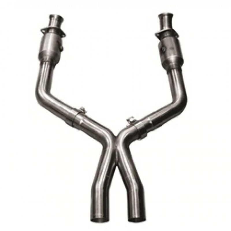 Kooks 05-10 Ford Mustang GT 2 1/2in x 2 1/2in OEM Exhaust GREEN Cat X Pipe-thumbmail-2