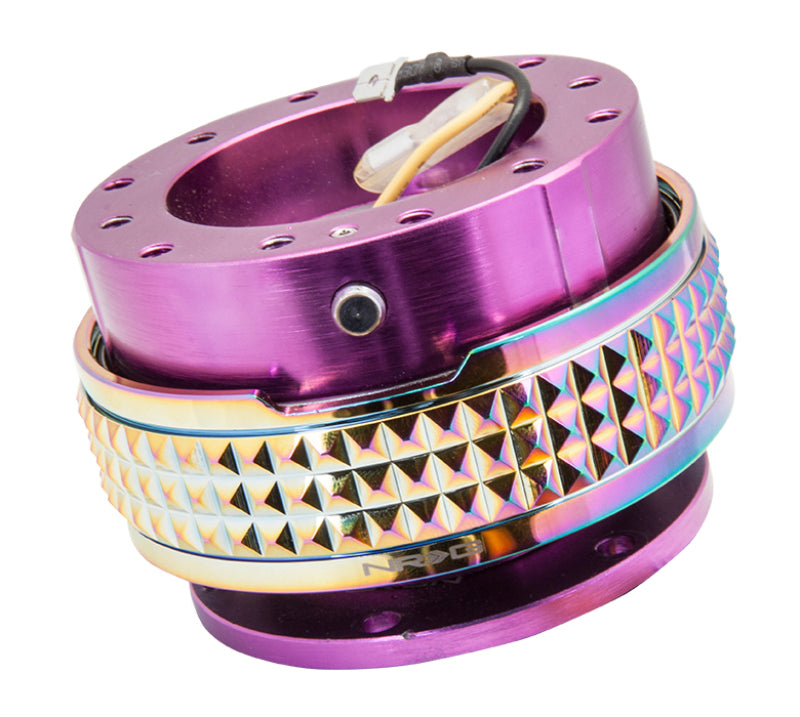 NRG Quick Release Kit - Pyramid Edition - Purple Body / Neochrome Pyramid Ring-thumbmail-2