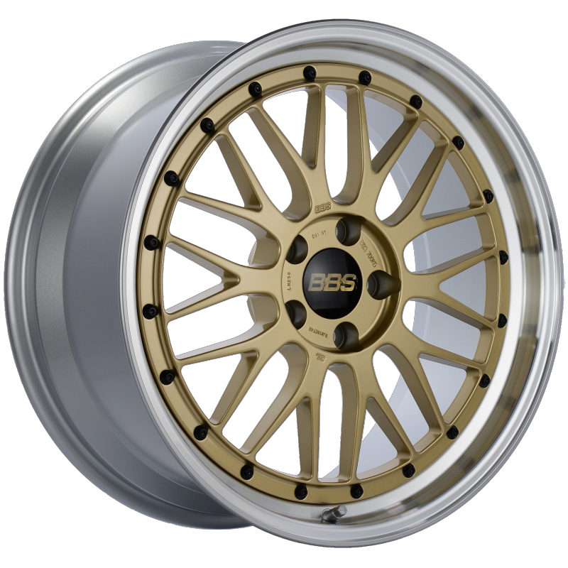 BBS LM 19x9 5x112 ET42 Gold Center Diamond Cut Lip Wheel -82mm PFS/Clip Required-thumbmail-2
