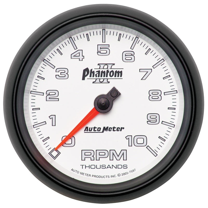 Autometer Phantom II 3-3/8in 10000 RPM In-Dash Tachometer-thumbmail-1