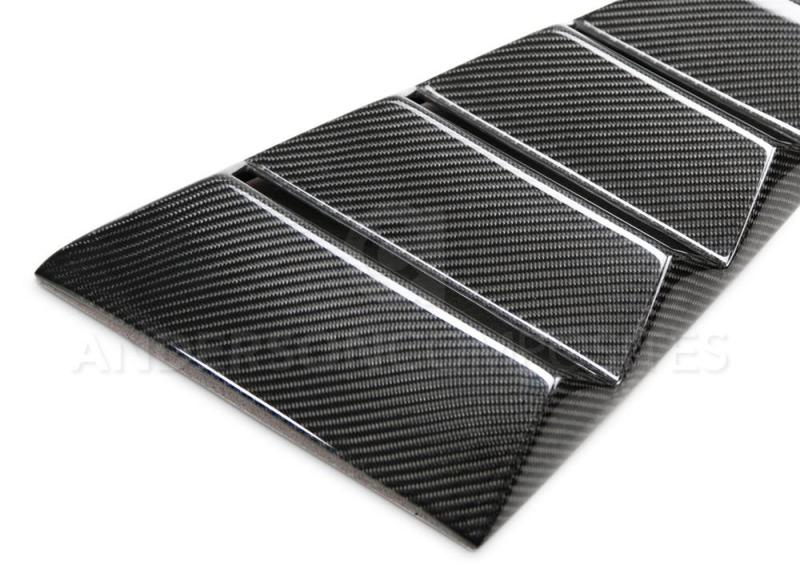 Anderson Composites 2015-2017 Ford Mustang Type-V Style Window Louvers - Vented-thumbmail-6